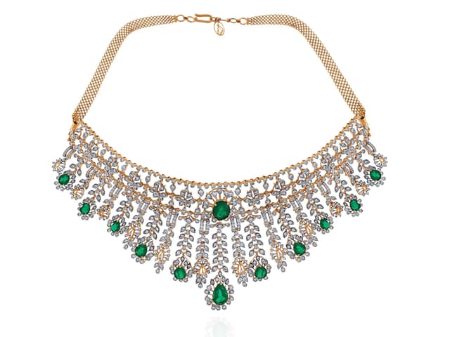 Briolette Bloom Diamond Necklace